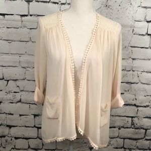 Anthropologie Potter’s Pot Cream Top